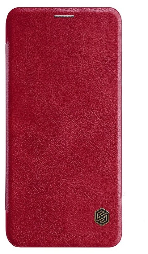 Чехол-книжка MyPads для Samsung Galaxy A6 Plus SM-A605F Ретро красный с магнитной крышкой