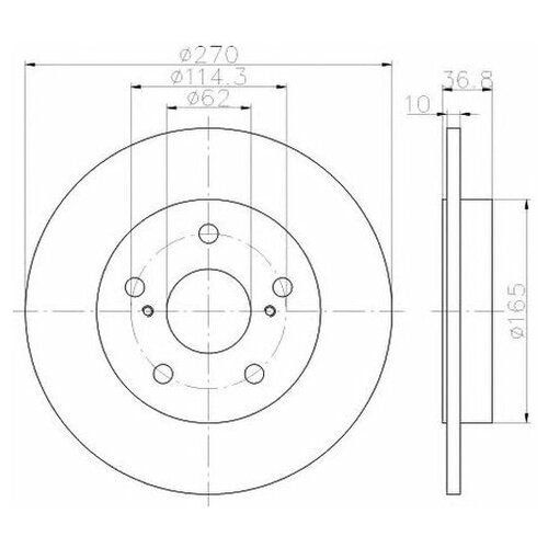 Тормозной Диск HELLA PAGID арт. 8DD 355 118-971