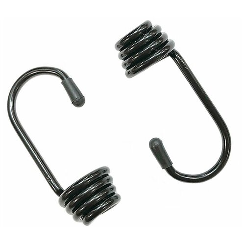Крюк для эластичной веревки, 8 мм, металл, 2 шт, для надежного крепления грузов при транспортировке