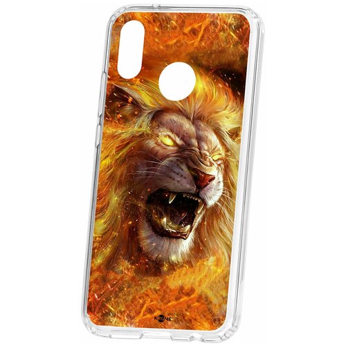 фото Чехол на huawei p20 lite / nova 3e kruche print лев / чехол для huawei / чехол с рисунком / чехол с принтом / чехол для хонор / чехол для хуавей / бампер на хуавей / чехол накладка для хонор / противоударная накладка для honor huawei / защита для honor / защита на huawei / cиликоновый чехол для huawei honor / пластиковый чехол на huawei / защитный чехол для honor / чехольчик / защита телефона / ударопрочный чехол кruче