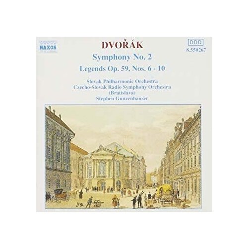 Dvorak - Symphony 2 / Legends Op. 59 6-10 - Naxos CD Deu ( Компакт-диск 1шт) sor 25 progressive studies op 60 fantaisie elegiaque op 58 naxos cd deu компакт диск 1шт гитарная классика