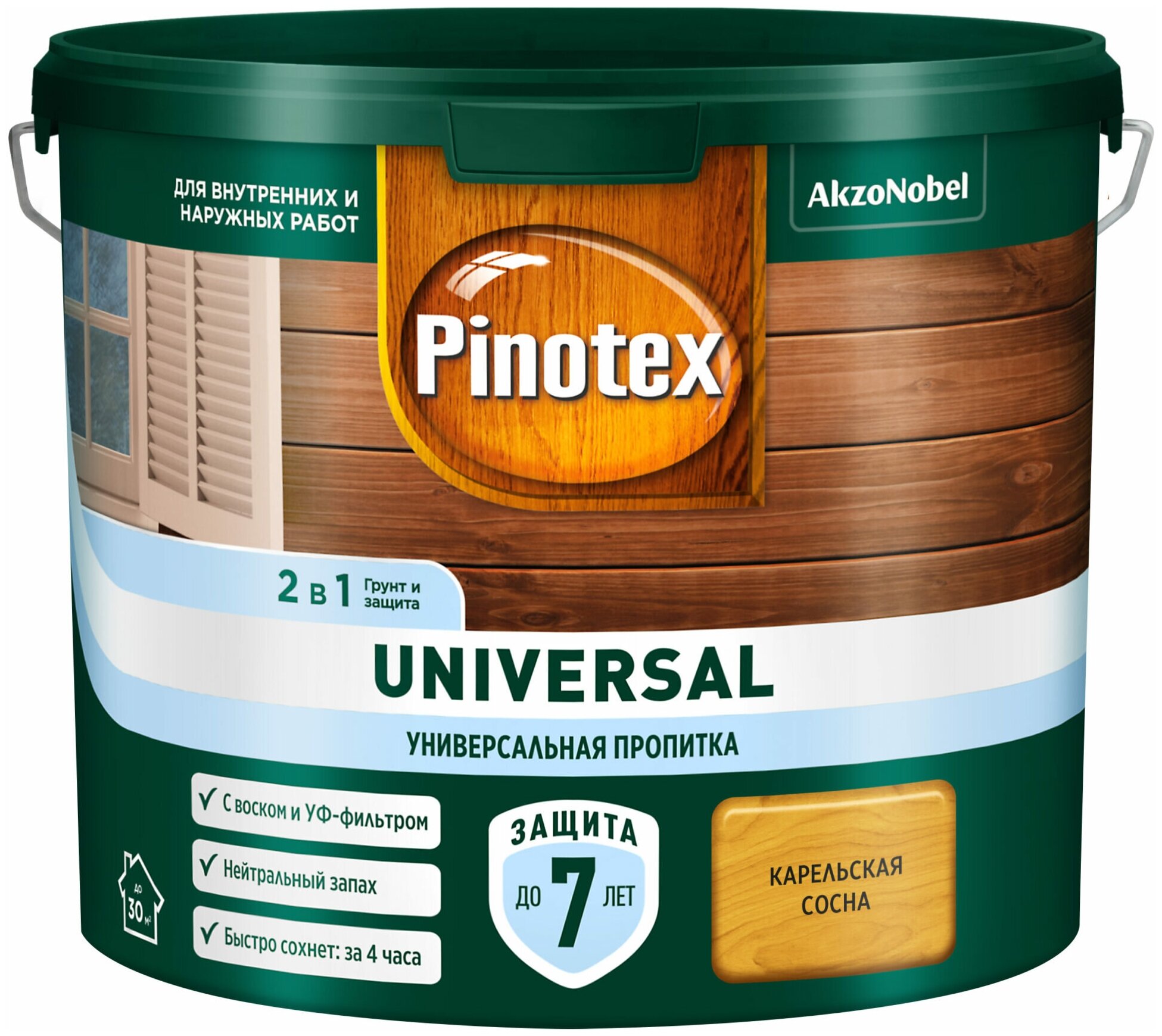 Пропитка универсальная 2 в 1 Universal PINOTEX 2,5 л карельская сосна