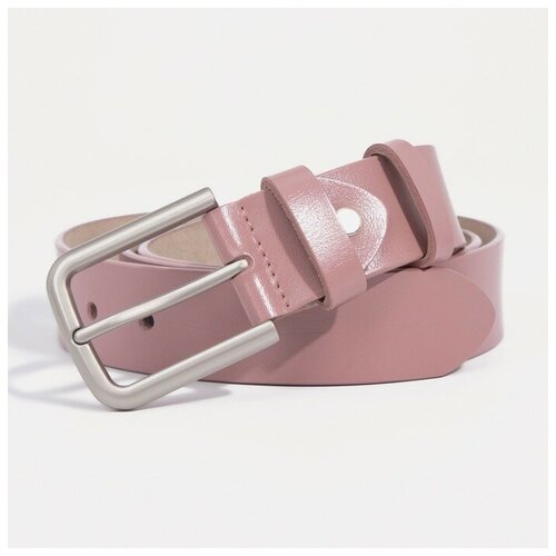фото Ремень жен 06-01-03-01, 3,5*0,3*110 см, винт, пряжка металл, пудра noname
