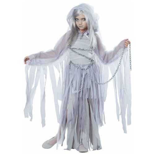 фото Костюм призрак детский california costumes m (8-10 лет) (платье, вуаль, цепочка)