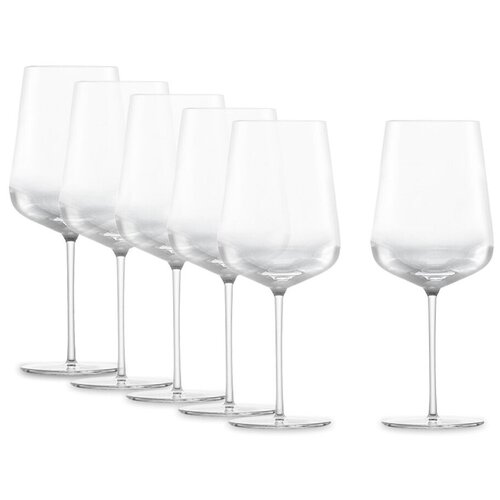 фото Набор из 6-ти бокалов для красного вина bordeaux vervino объем 742 мл, 10x24,5 см, хрустальное стекло, schott zwiesel, 121 408-6