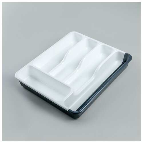 Лоток раздвижной цвет белыйантрацит 1062₽