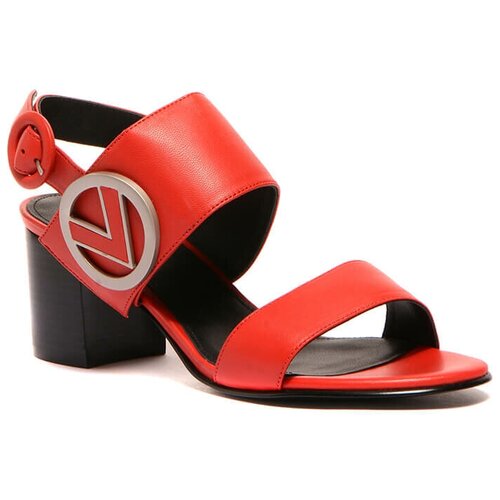 фото Vitacci 1491137 босоножки женский красный, натуральная кожа