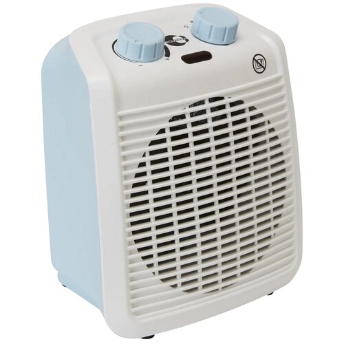 Тепловентилятор спиральный электрический Equation с механическим термостатом 2000 Вт цвет голубой Вентилятор тепловой 181000₽