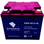 Аккумуляторная батарея SUNWAYS HR 12-40 - изображение