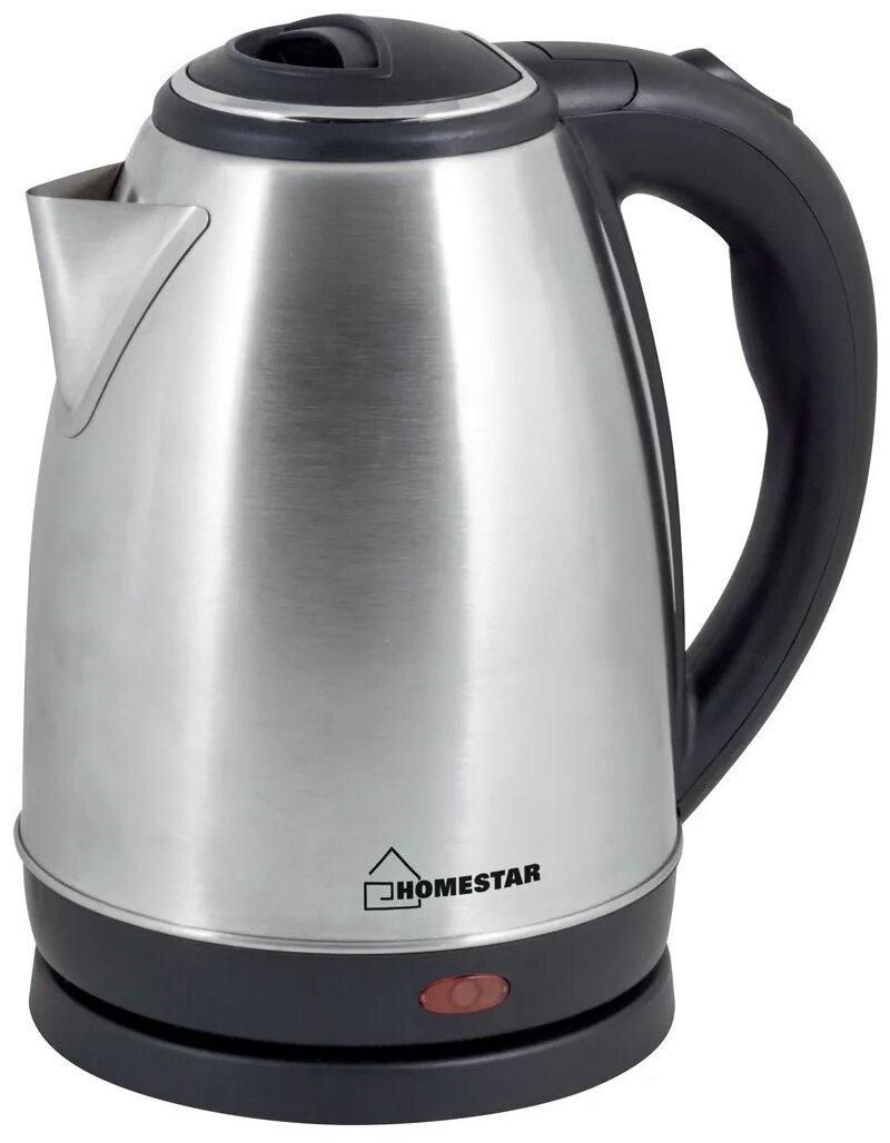 Чайник электрический HOMESTAR HS-1010А, металл, 1.8 л, 1500 Вт, серебристый HomeStar 4095798 - фотография № 1