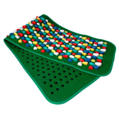 F 0812_Аппликатор коврик массажный с камнями цветной 2450₽