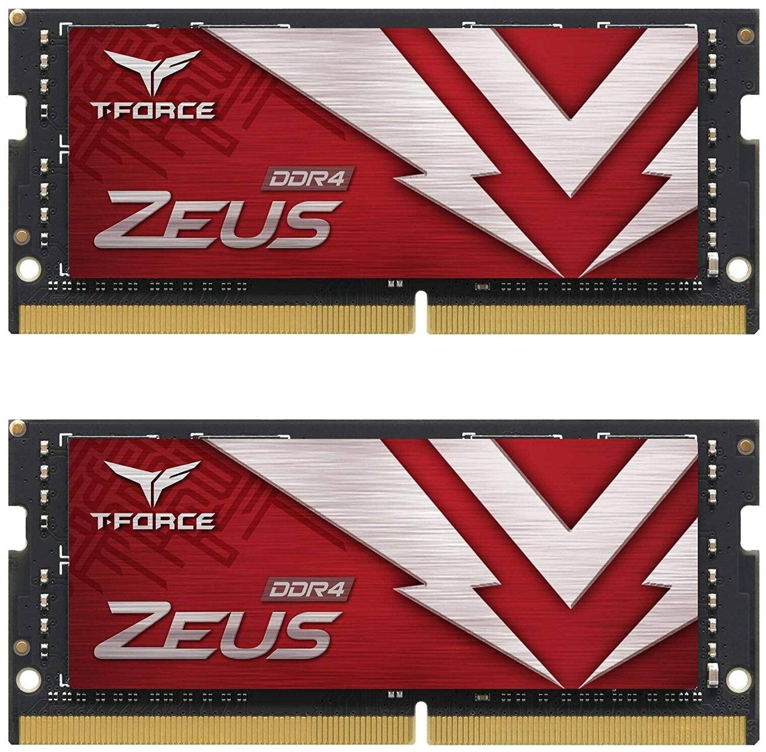 Оперативная память TEAMGROUP T-Force Zeus DDR4 SODIMM 32GB (2x16GB) 3200MHz TTZD432G3200HC22DC-S01
