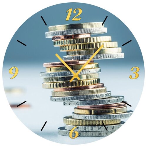 фото Svs настенные часы svs 3501681 монеты