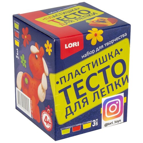 фото Тесто для лепки 3 цвета по 70 г. lori