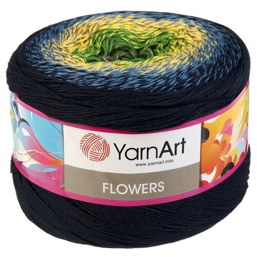 Пряжа YarnArt Flowers, 1 % хлопок, 45 % акрил, 250 г, 1000 м, 1 шт., 250 1000 м