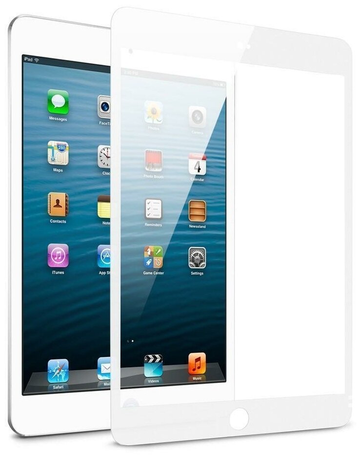 Защитное стекло Grand Price для iPad Mini 4 Full Glue белый