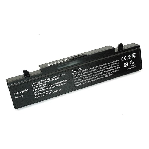 Аккумуляторная батарея для ноутбука Samsung R420 R510 R580 R530 (AA-PB9NC6B) 6600mAh OEM черная