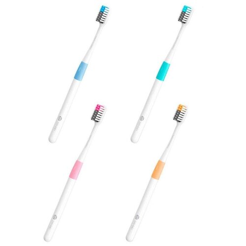 фото Xiaomi набор зубных щеток xiaomi doctor b bass method toothbrush 4 шт