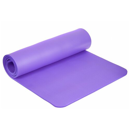 Коврик для фитнеса NBR, 183х61х1 см фиолетовый однотонный коврик гимнастический itsmart 183х61х1 5см черный