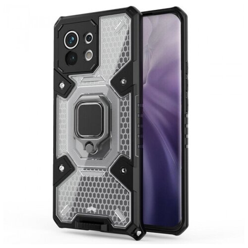 honeycomb armor противоударный чехол с защитой камеры и кольцом для xiaomi redmi note 9 10x Honeycomb Armor Противоударный чехол с защитой камеры и кольцом для Xiaomi Mi 11