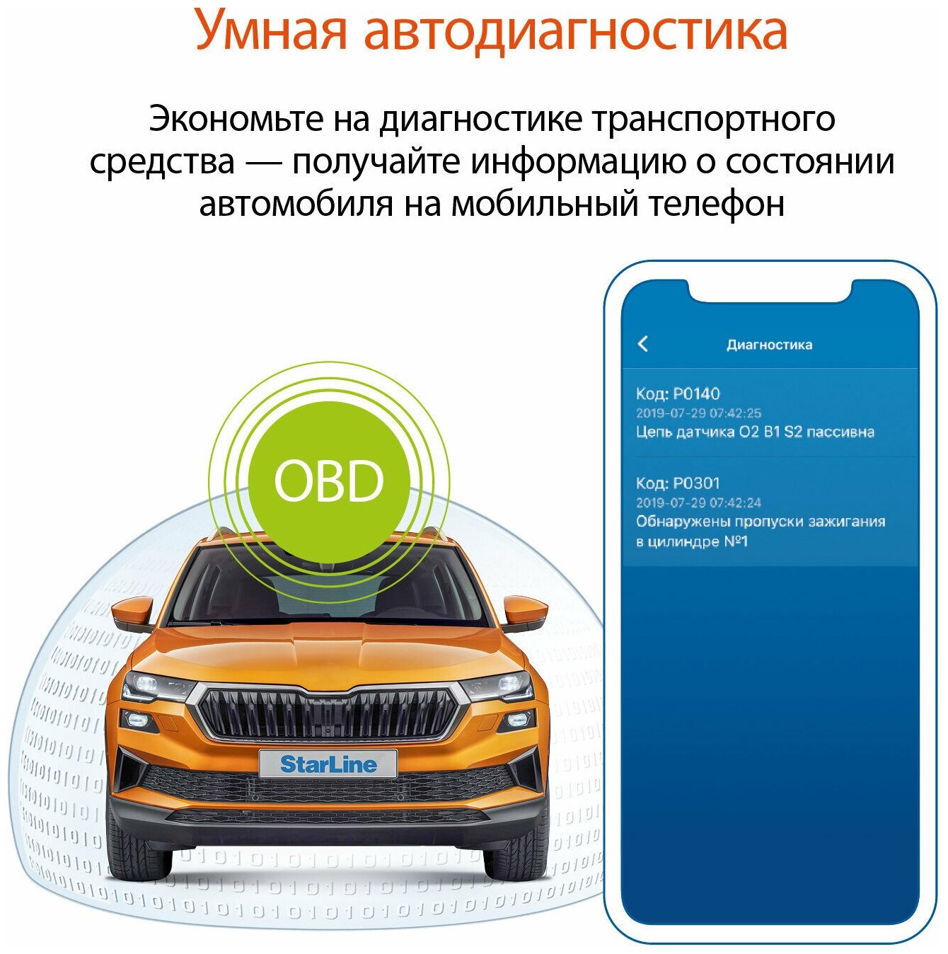 Автосигнализация StarLine S66 v2 BT ECO 2CAN+4LIN GSM