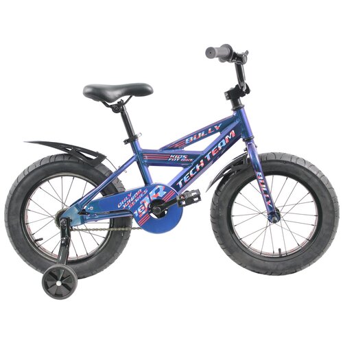 Детский велосипед TechTeam Bully 18 Fat Bike, синий детский велосипед techteam bully 18 2022 синий