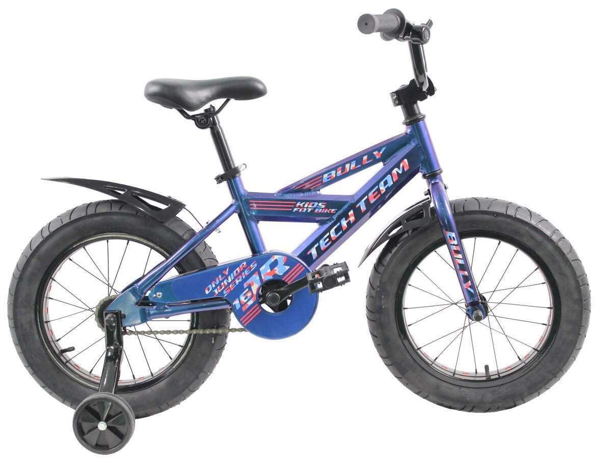 Детский велосипед TechTeam Bully 18" 2021 синий