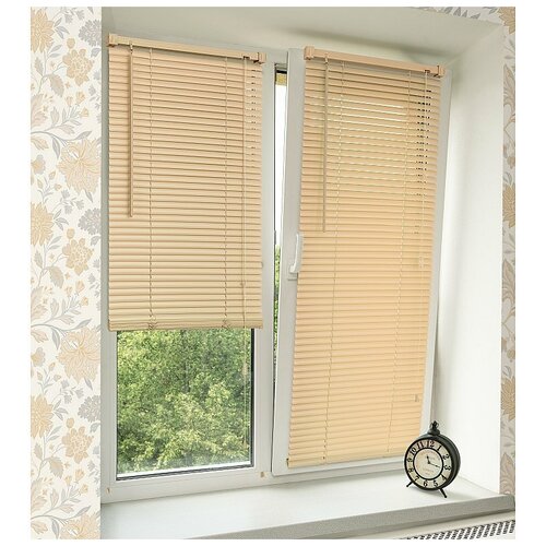 Жалюзи пластик ПВХ, ширина 70 см, ваниль