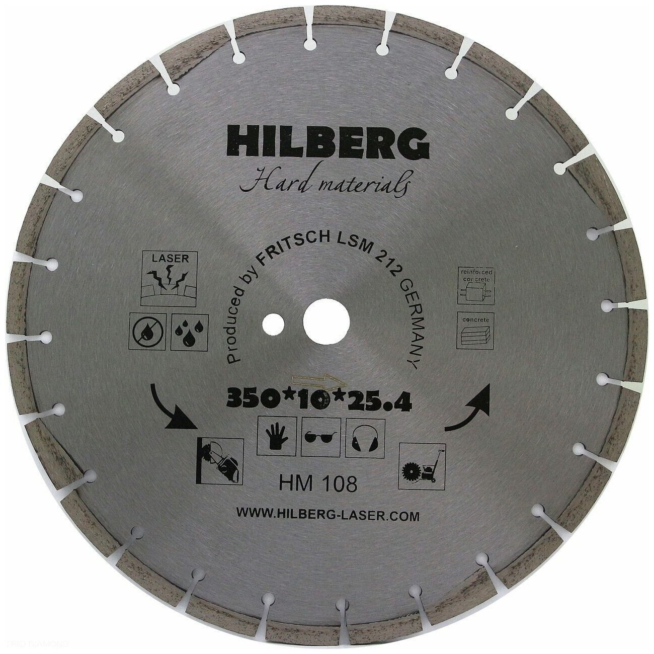 Отрезной диск алмазный Hilberg - фото №1