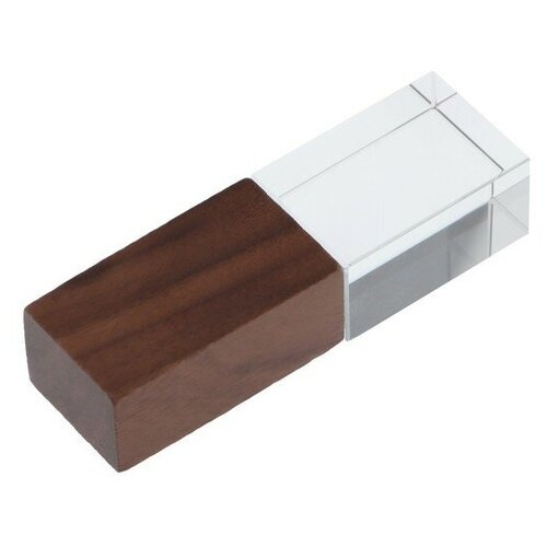 Флешка E 310 Dark Wood, 16 ГБ, USB2.0,чт до 25 Мб/с,зап до 15 Мб/с, кристалл в тёмном дереве