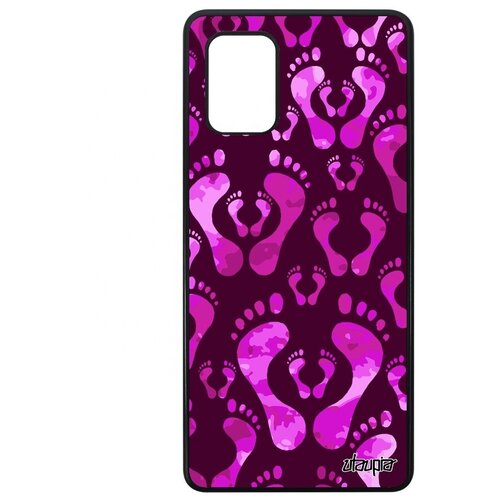 фото Защитный чехол на телефон // galaxy a71 // "след стопы" дитя шажок, utaupia, фиолетовый