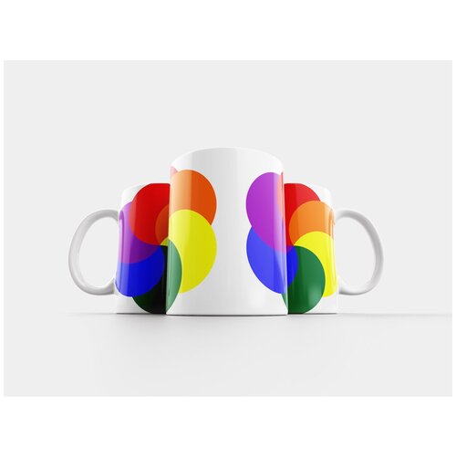 фото Кружка "цвета, цвета радуги, круг" 320 мл lotsprints