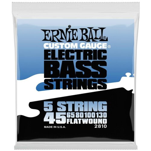 ERNIE BALL 2810 Flatwound 45-130 Струны для 5 струнной бас-гитары