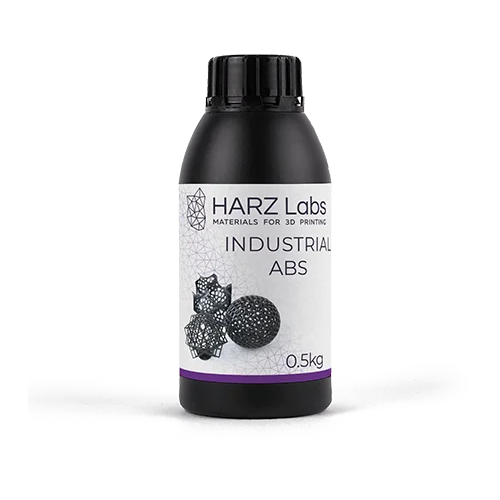 harz labs фотополимерная смола harz labs industrial abs resin черный 1000 гр Фитополимер HARZ Labs Industrial ABS, 0.5 кг, 0.5 л, черный