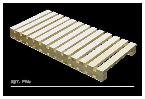 фото Решетка напольная деревянная 750*350*32 мм Ника