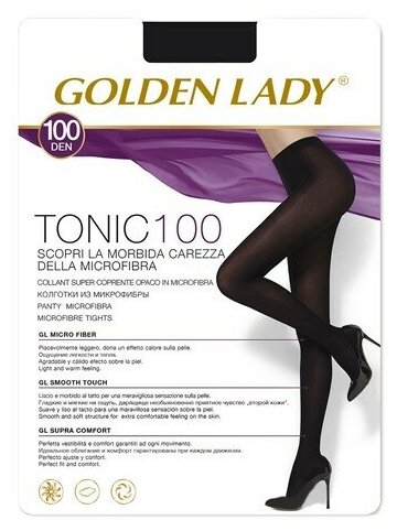 Колготки  Golden Lady Tonic, 100 den, размер 2, черный