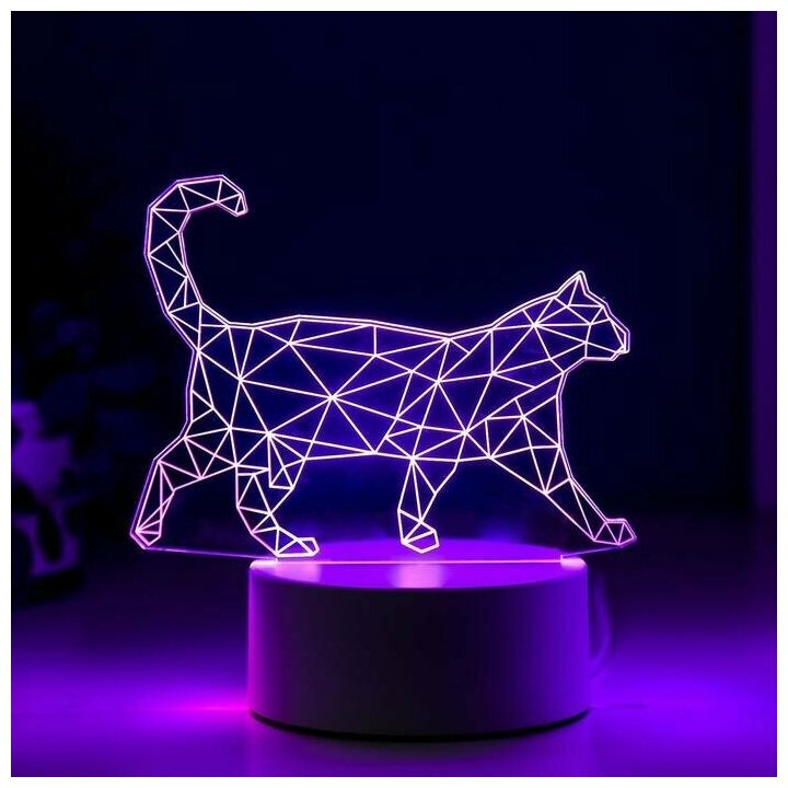 Светильник "Кот стоя" LED RGB от сети./В упаковке шт: 1 - фотография № 5