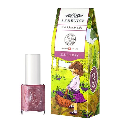 Детский лак для ногтей на водной основе Little Berenice Тон 06 Blueberry лак для ногтей berenice лак для ногтей детский на водной основе