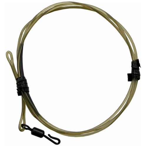 монтаж готовый korda dark matter leader 8 ring swivel 50см weed 40lb Монтаж готовый KORDA Dark Matter Leader QC Swivel 50см Weed 40lb