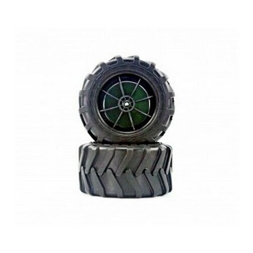 колеса в сборе louise rc для автомоделей monster truck 1 8 hex 17mm 2шт Колеса в сборе 2шт. для автомоделей Himoto E18MC, E18MCL