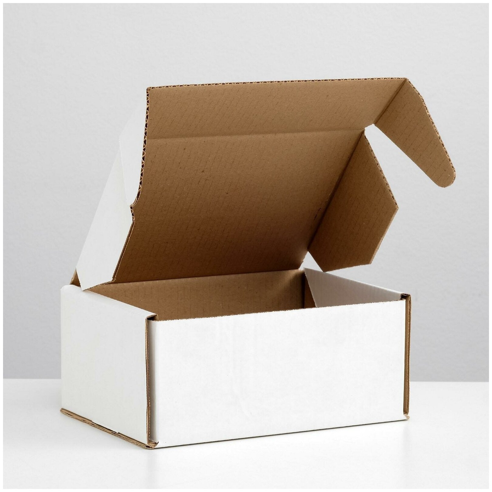 Коробка самосборная белая 22 х 165 х 10 см