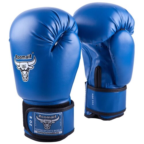 Боксерские перчатки Roomaif RBG-102 Dx синий 2 oz