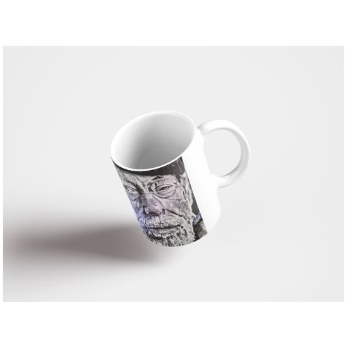 фото Кружка "человек, стена, городское искусство 320 мл. белая" lotsprints