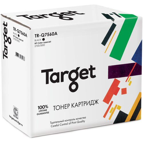 Картридж Target Q7560A, черный, для лазерного принтера, совместимый картридж hp 314a q7560a тонер картридж hp q7560a 6500 стр черный