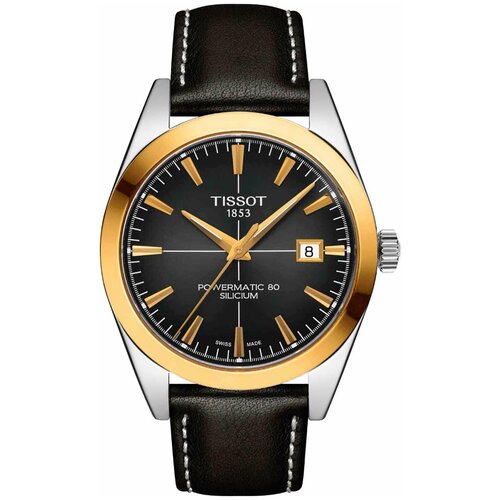 фото Наручные часы tissot gentleman powermatic 80 silicium 18k gold t927.407.46.061.01