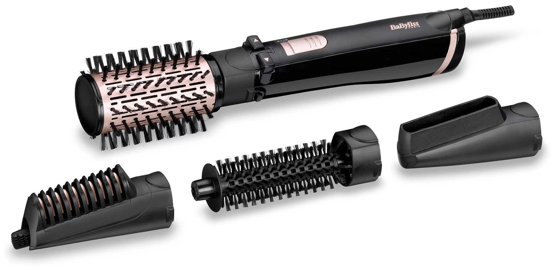 Фен-щетка BaByliss AS200E, черный/бежевый