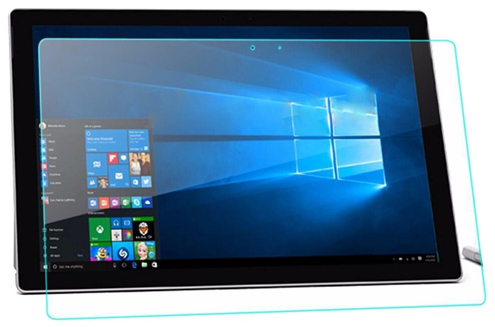 Защитное противоударное стекло MyPads для планшета Microsoft Surface Pro 4 12.3 с олеофобным покрытием