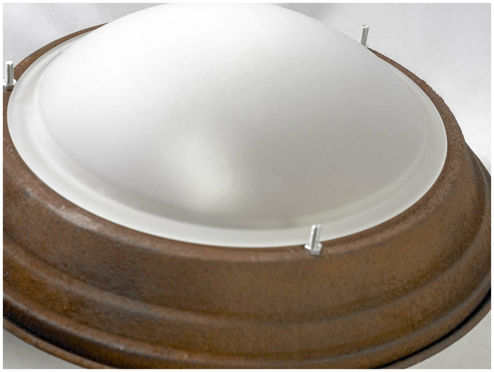 Настенно-потолочный светильник Lussole Huntsville GRLSP-8068, E27, 22 Вт, кол-во ламп: 2 шт., 4500 К, цвет арматуры: коричневый, цвет плафона: белый - фотография № 5