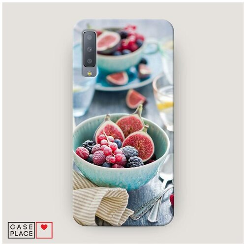 фото Чехол пластиковый samsung galaxy a7 2018 ягодные угощения case place