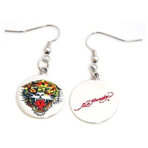 Серьги с подвесками Ed Hardy, белый